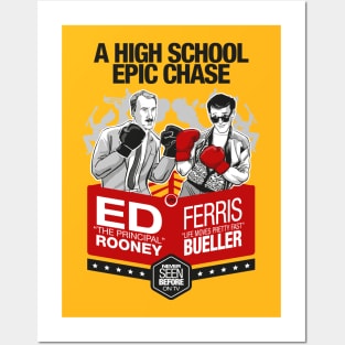 Ferris versus Rooney. Coloured Posters and Art